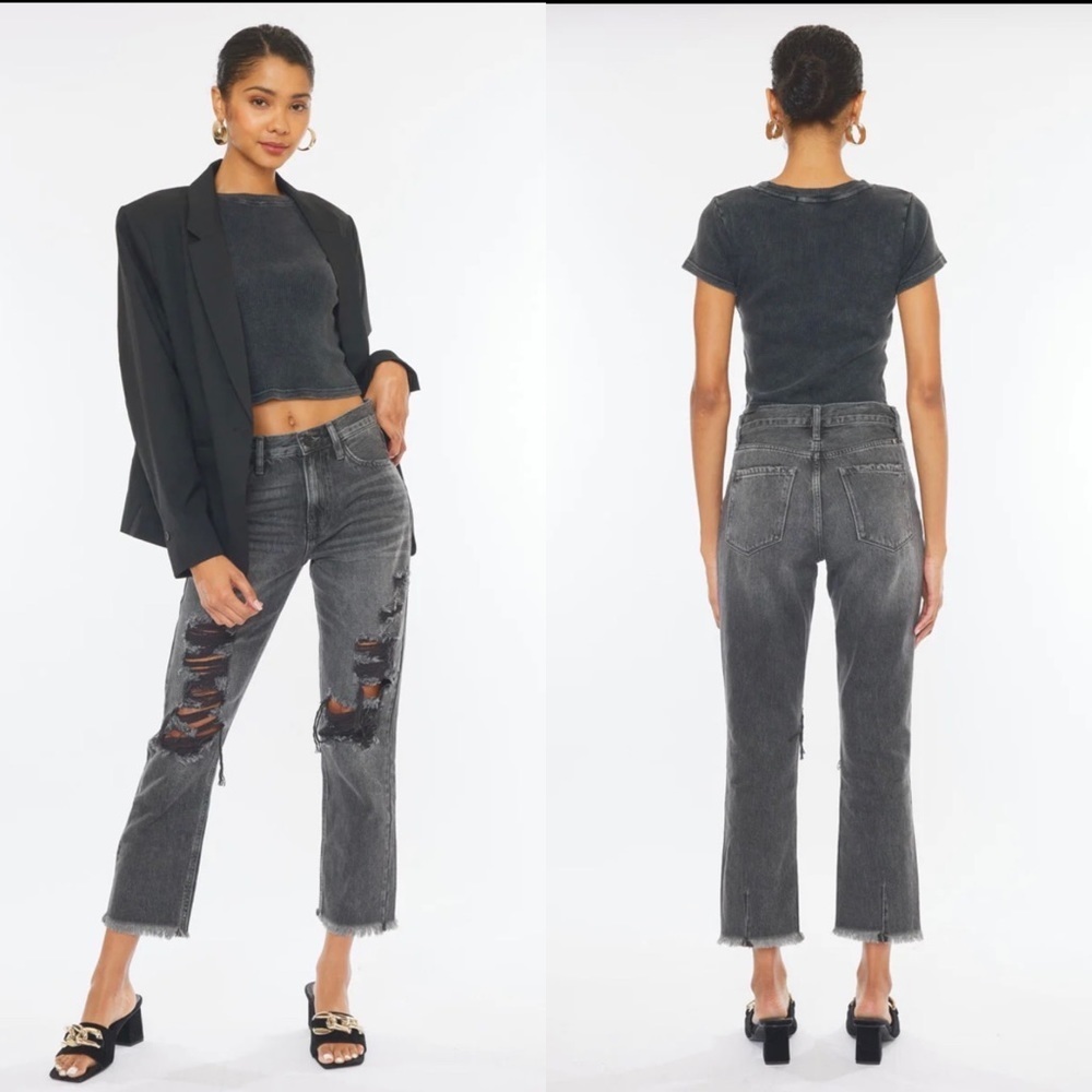 Kancan Zara High Rise Slim Straight Jeans‎